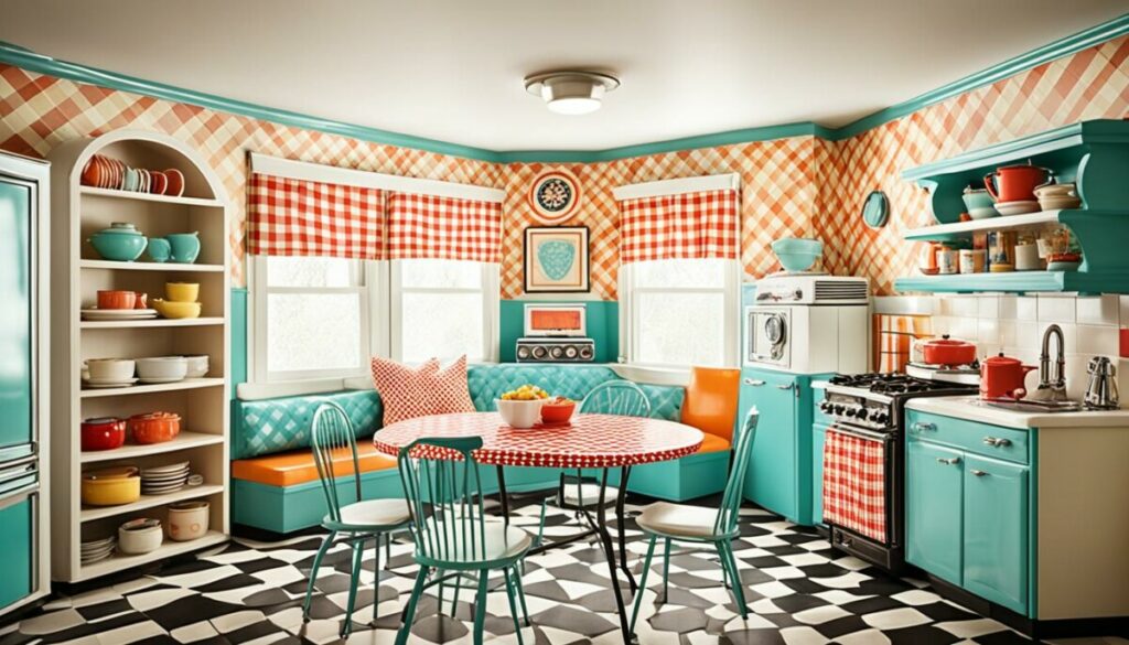 Retro Kitchen Decor, Eclectic, Nostalgic, Kitschy, vintage, colorful playful